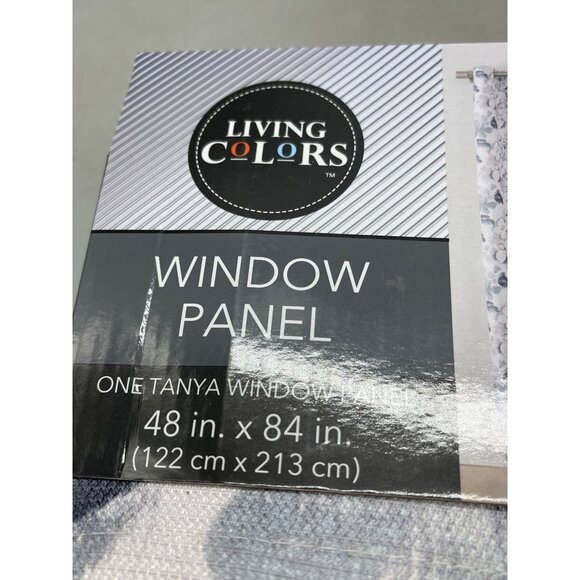 living colors window panel one tanya window panel floral 48x84" rings READ NEW - Picture 2 of 8